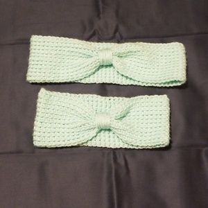 Mother and Daughter Mint Headbands NWOT
